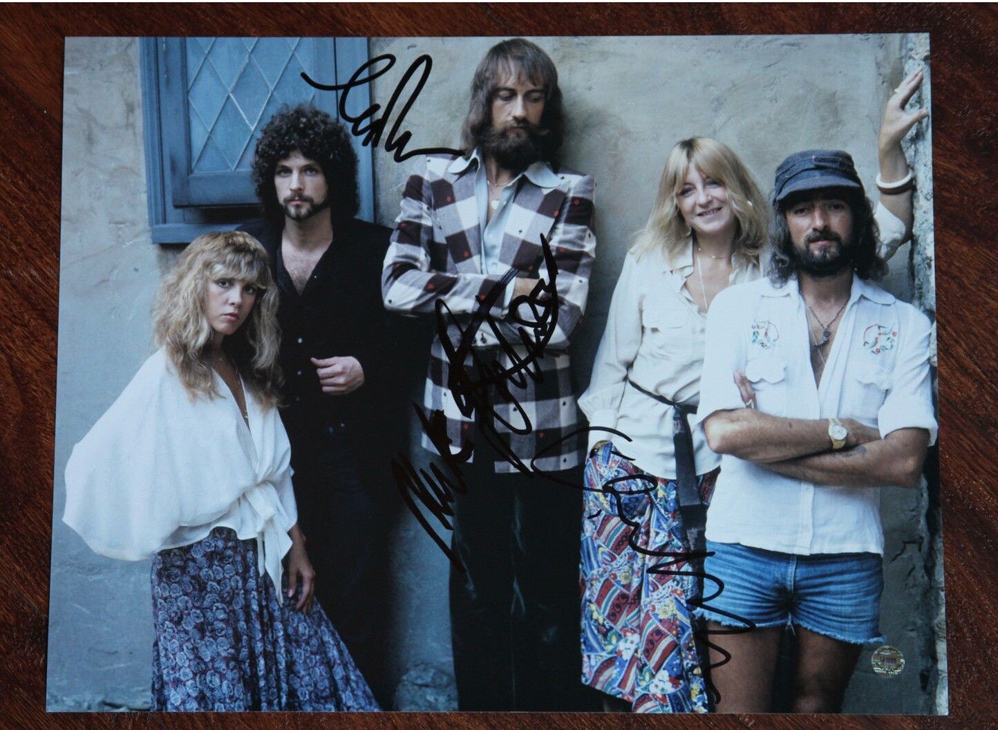 GFA Fleetwood Mac * MICK LINDSEY & CHRISTINE * Band Signed 11x14 Photo Poster painting MH2 COA**