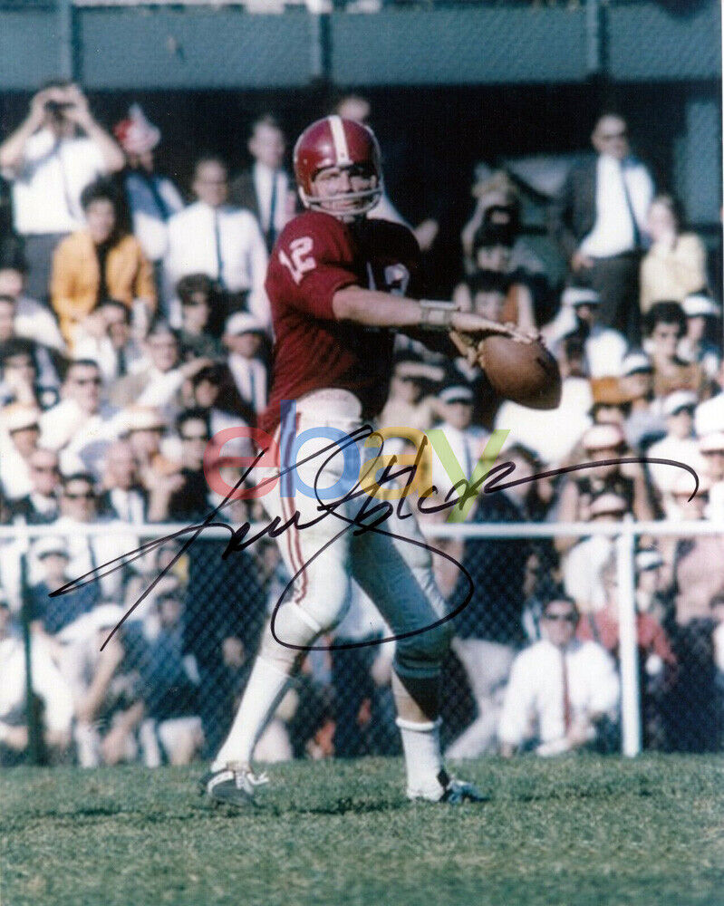 Ken Stabler 8x10 Signed Alabama Crimson Tide Photo Poster painting reprint