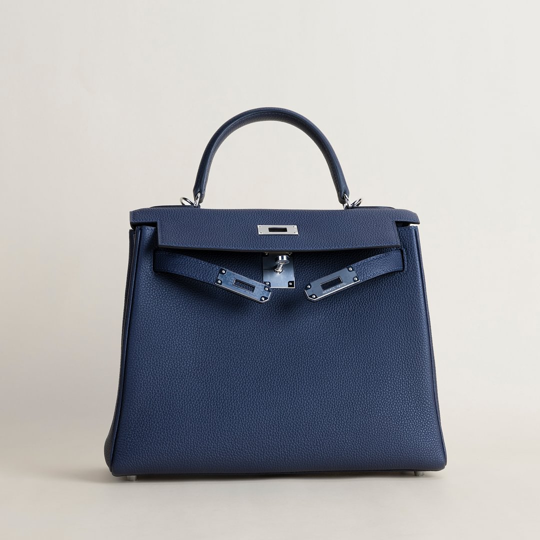 Kelly28 Togo 2Z Blue nuit PHW