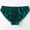 Men's Silk Simple Solid Color Panties