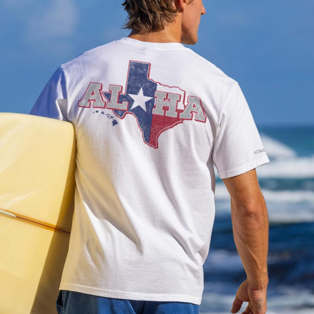  Texas Aloha Graphic T-Shirt - Perfect for Casual Summer Outings