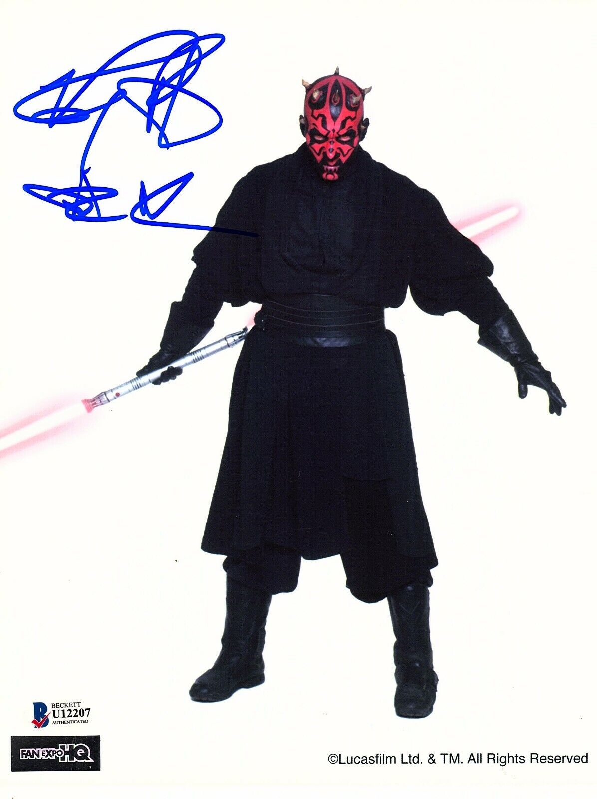 RAY PARK Signed Autographed STAR WARS DARTH MAUL