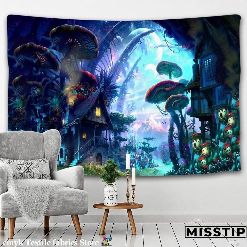 Indian Mandala Tapestry Wall Hanging Bohemian Gypsy Psychedelic Tapiz Witchcraft Tapestry