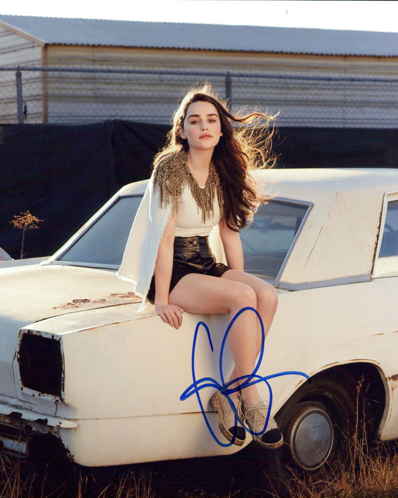 Emilia Clarke signed authentic 8x10 Photo Poster painting COA