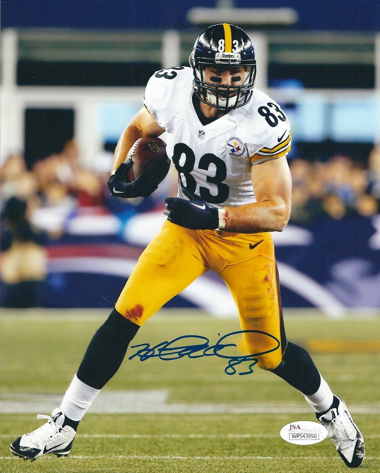 Signed 8x10 HEATH MILLER PITTSBURGH STEELERS Autographed Photo Poster painting JSA