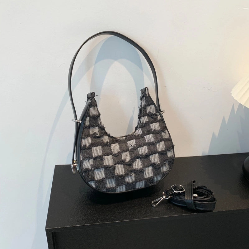 Women’s All Seasons Denim Elegant Shoulder Bag Underarm Bag