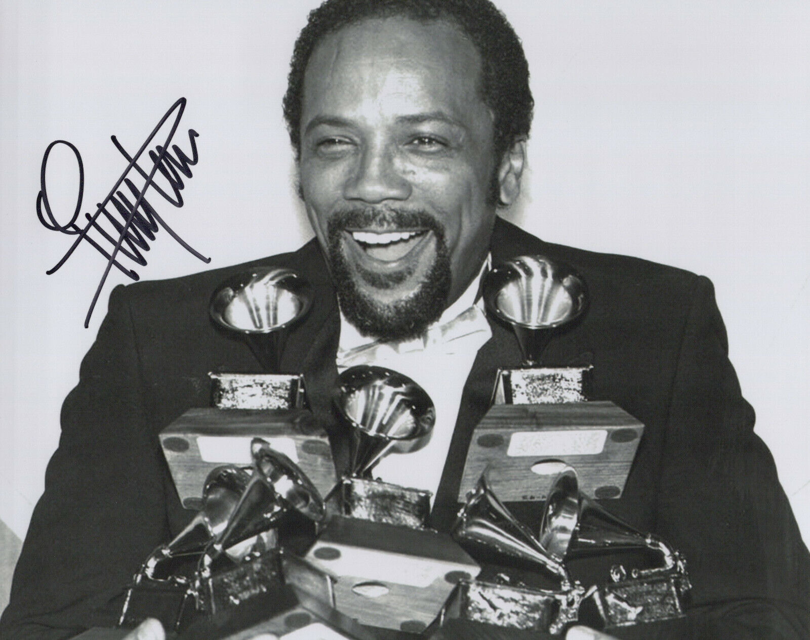 Quincy Jones signed 8x10 Photo Poster painting in-person