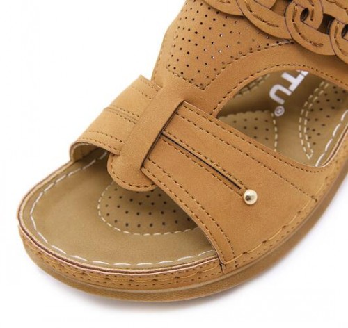 Women's Wedge Platform Sandals for Wide Feet