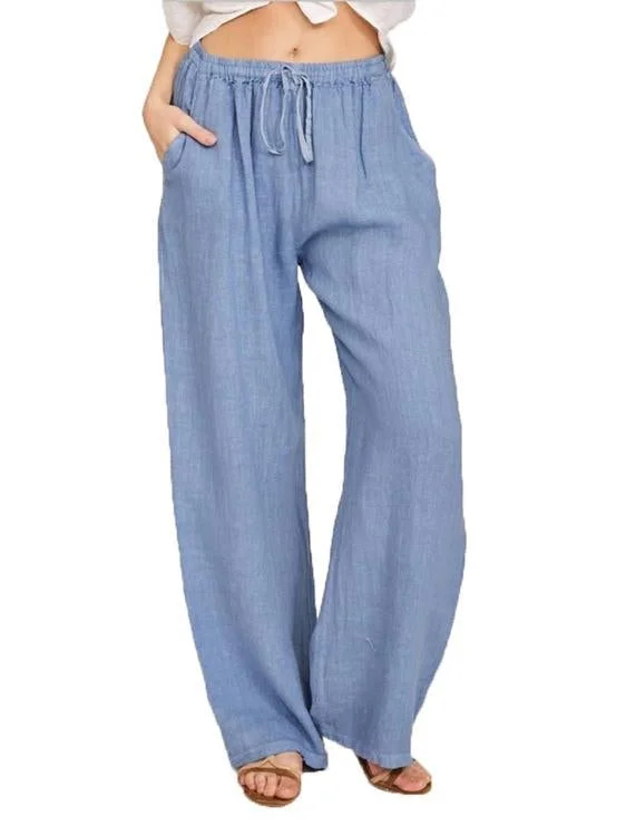 Women Loose Cotton & Linen Casual Pants