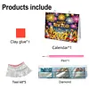 Diamond Art Painting 2027 Desk Calendar Non-Fading DIY Diamond Painting Calendar Ornament Multi Purpose DIY Resin Paintings Desks Kit for Office Home Interior Decoration (monthly festival)