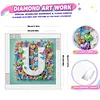 Butterfly Flower U 5D Partial Drill DIY Diamond Painting Kit 30*30cm