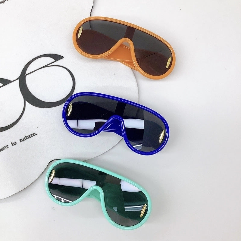 New Children’s Sunglasses Retro UV-proof Beach Baby Sunglasses Boys And Girls Concave Glasses Fashion