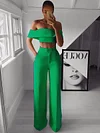 Off-The-Shoulder Two-Piece Suits