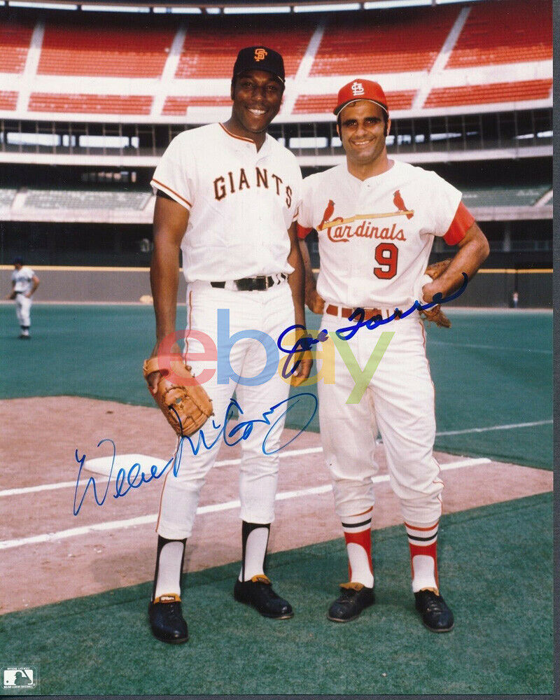 Willie McCovey Joe Torre Signed 8x10 Photo Poster painting Autograph reprint