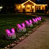 Solar Butterfly Garden Statue Waterproof Imitation Stone Landscape Light for Outdoor Yard Patio Decor for Women Mom Grandma