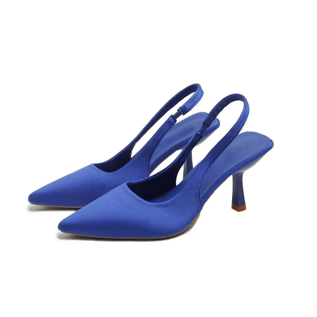 Uveng Uveng Spring And Summer New Pointed Thin Heel High Heel Shoes After Empty Head Sandals Fairy Wind With Skirt High Heels