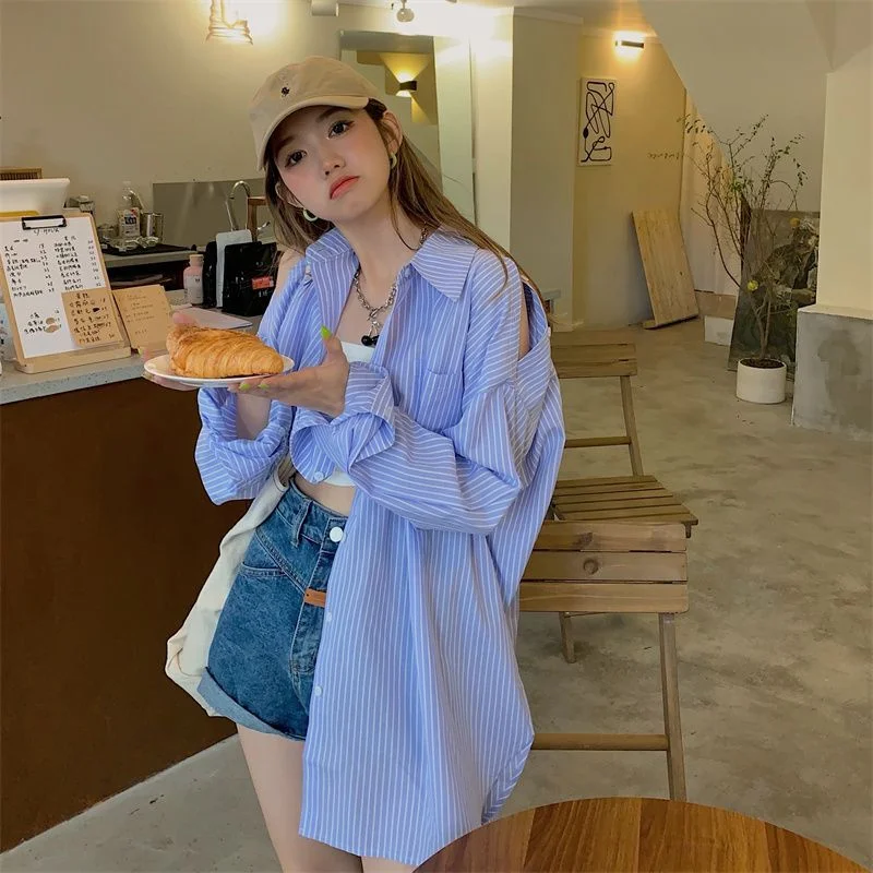 Paneled Striped Shirt YP2671