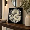 DIY Pearl Painting Dragon for Home Wall Decor with Frame(30x30cm)