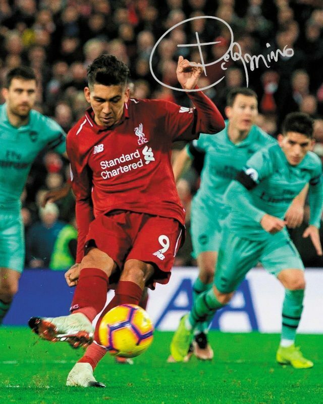 Roberto Firmino - Liverpool Autograph Signed Photo Poster painting Print