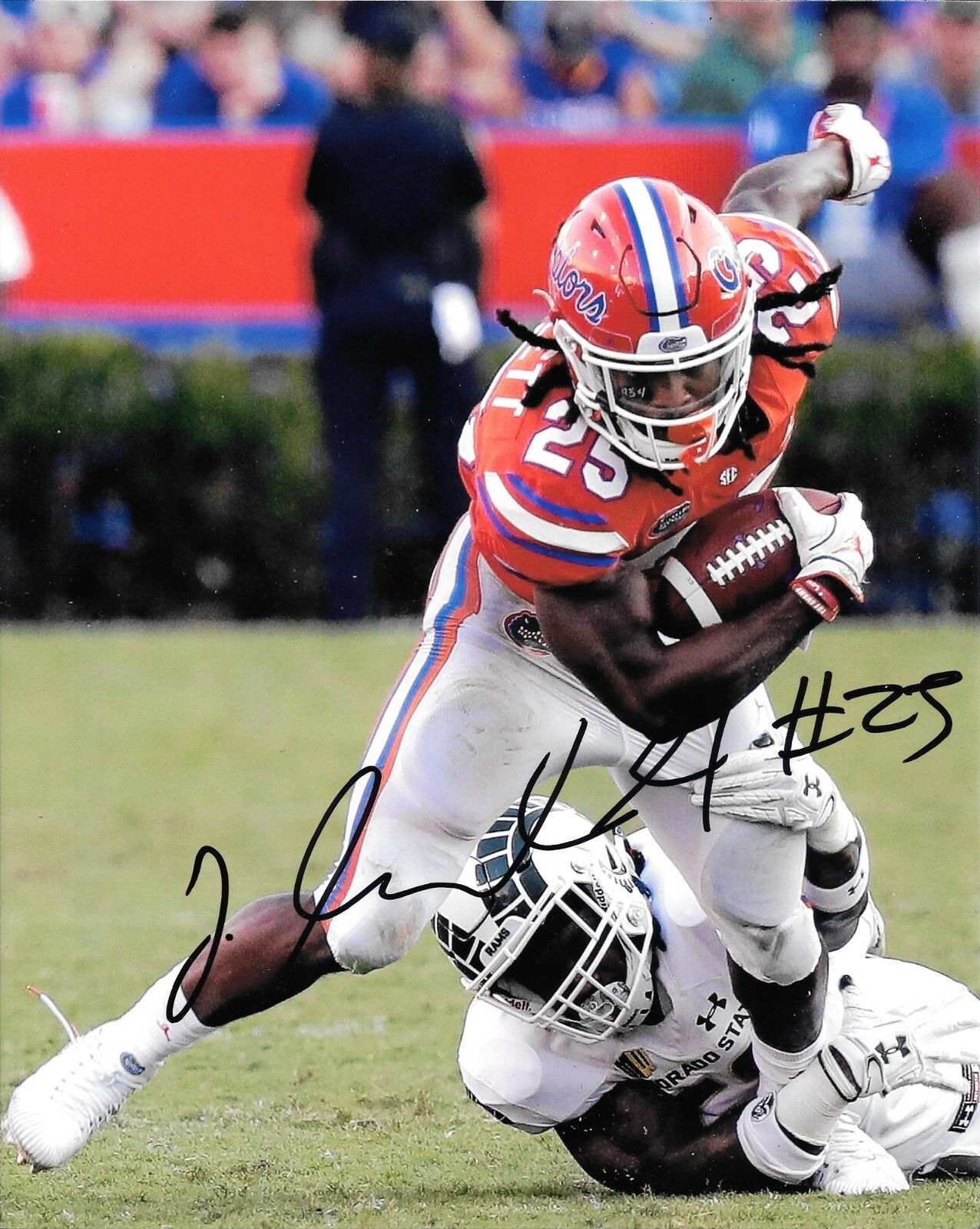 JORDAN SCARLETT HAND SIGNED FLORIDA GATORS 8X10 Photo Poster painting W/COA