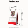 2027 New DIY Diamond Painting Flower Bouquet Desk Calendar Set 12-Month Flip Calendar Design Monthly Planner Office Desktop Decor