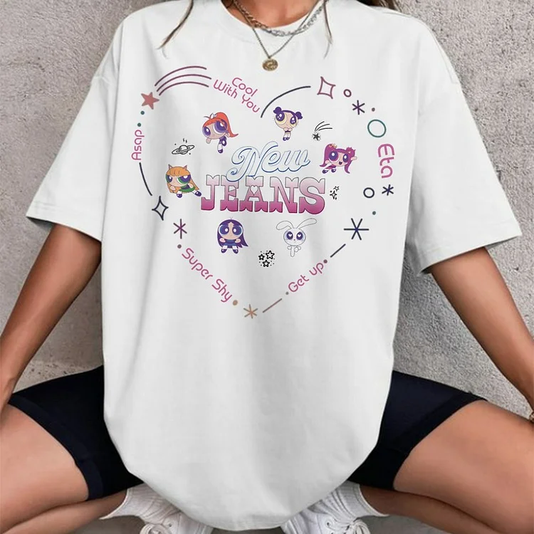 NewJeans Album Get Up Powerpuff Girls Teaser T-shirt