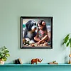 Diamond Painting -DIY Round Drill Girl & Dog