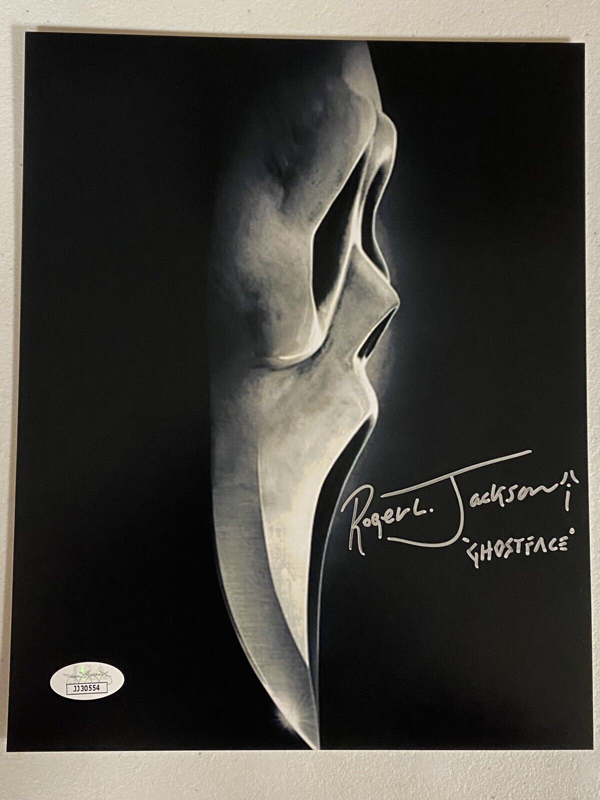 SCREAM GHOSTFACE ROGER JACKSON SIGNED AUTOGRAPHED Photo Poster painting WITH JSA COA # JJ30554