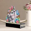 Diamond Painting Puppy Butterfly Candle Holder for Aromatherapy Art Crafts