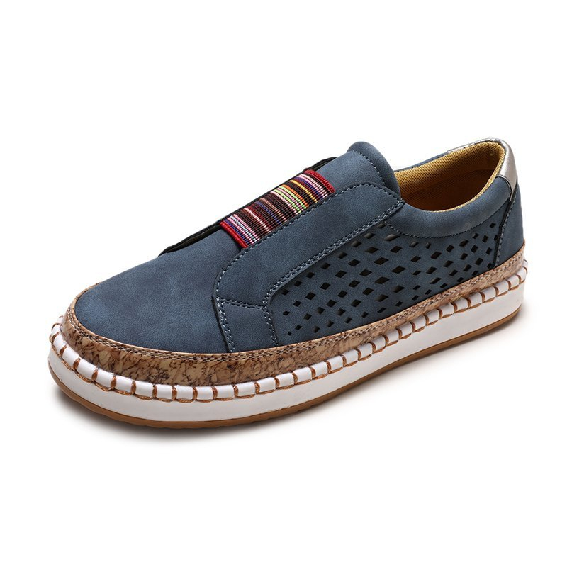 school outfits Retro oversized single shoe women's 2025 summer flat bottomed hoodie for comfort, oversized flat bottomed women's shoes