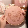 3D DIY Bead Embroidery Butterfly With Frame Home Decor Gift Tabletop Display Kit(Include Embroidery Hoop)
