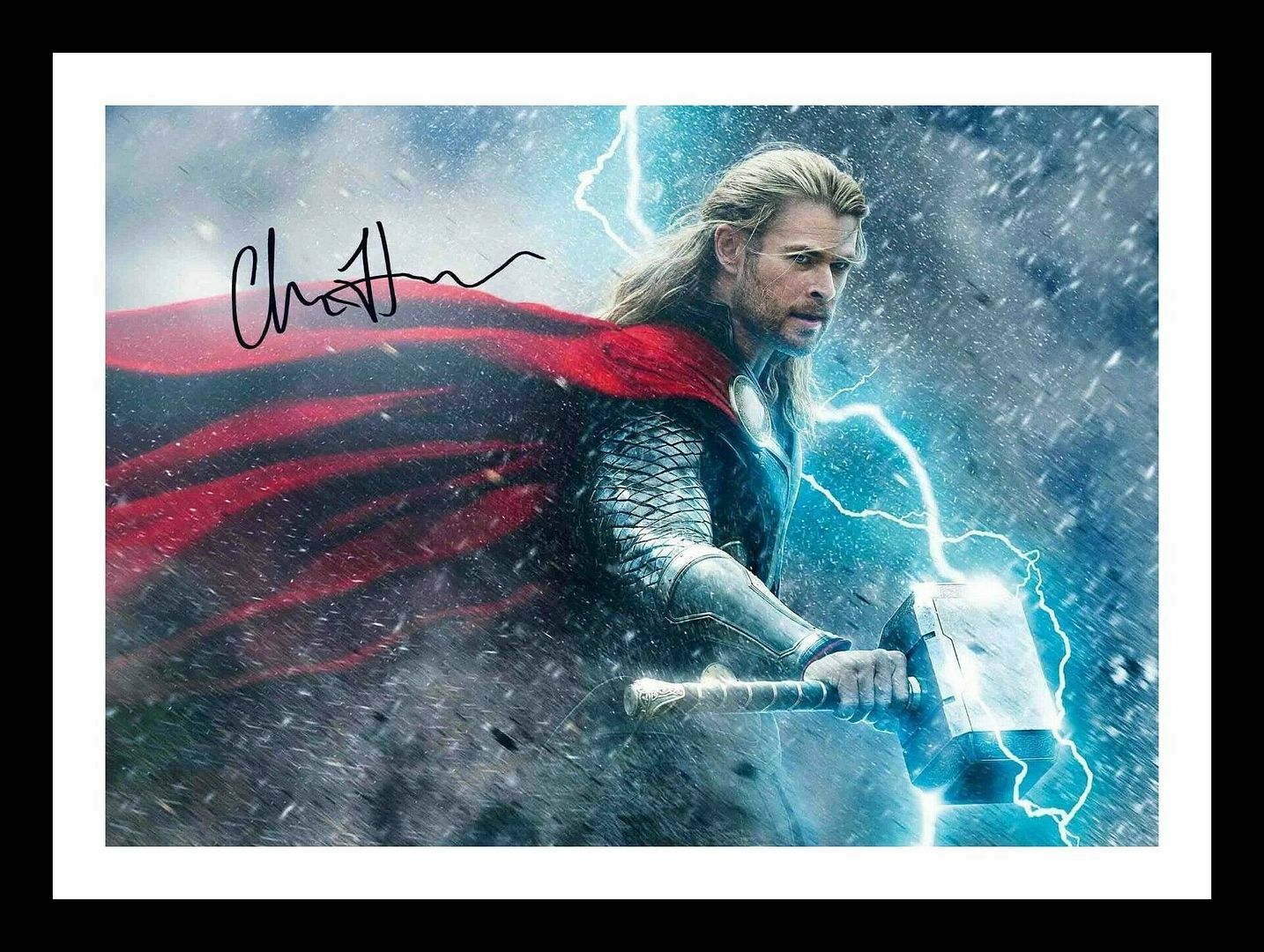 Chris Hemsworth - Thor Autograph Signed & Framed Photo Poster painting 2