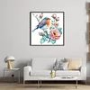 Flowers And Birds-18CT Counted Cross Stitch 20*20cm/7.87*7.87in