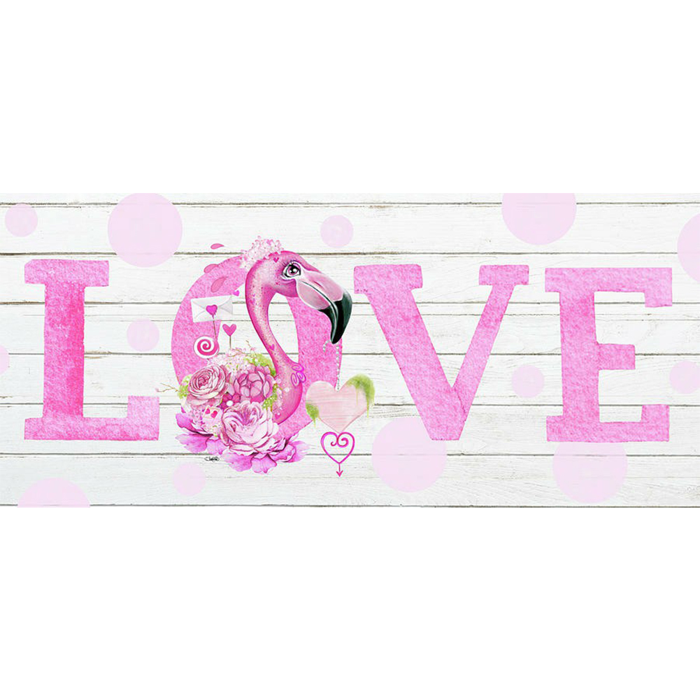 

80*30CM - Round Drill Diamond Painting - Love (Big Size), 501 Original