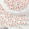Red Serie Ceramic Beads DIY Bracelet Necklace Accessories