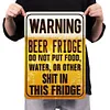 Beer fridge warning - Vintage Metal Signs - 20*30cm/30*40cm - Warning