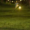 Solar Powered Kingfisher Garden Stake Lantern Outdoor Warm LED Decor