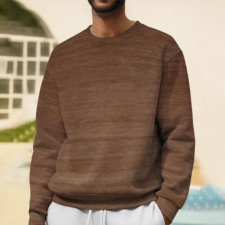 Men's Casual Printed Long Sleeve Sweatshirt