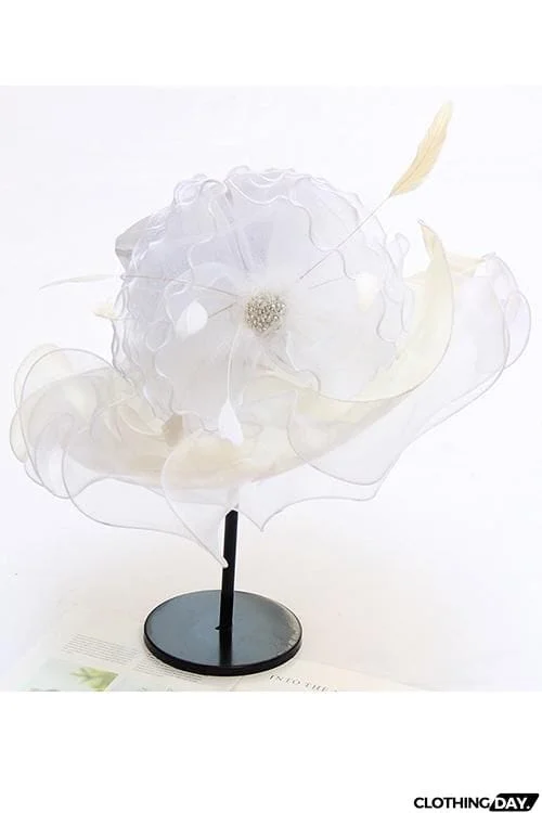 Organza Layer Flower Hat