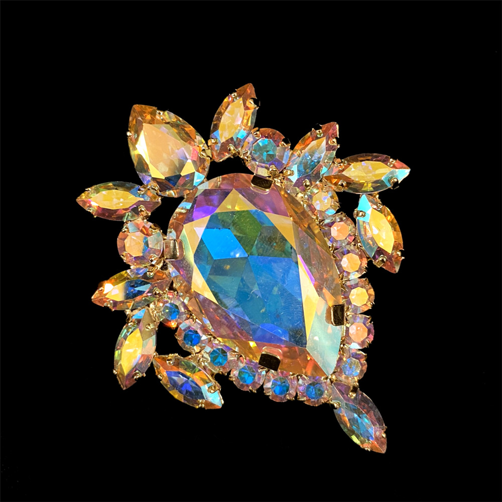 Luxurious Colorful Geometric Large Rhinestone Ring | Oxredo Shop Ramadan Sale