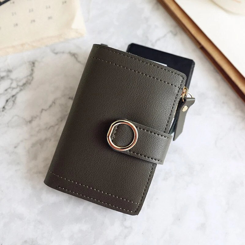 Women Wallets Small Fashion Brand Leather Purse Women Ladies Card Bag for Women 2019 Clutch Women Female Purse Money Clip Wallet