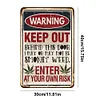 Warning - Vintage Metal Signs(12*16Inch) - Warning