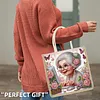 Sac &agrave; main tote en diamant DIY 5d pour femmes cadeaux filles grand-m&egrave;re filles