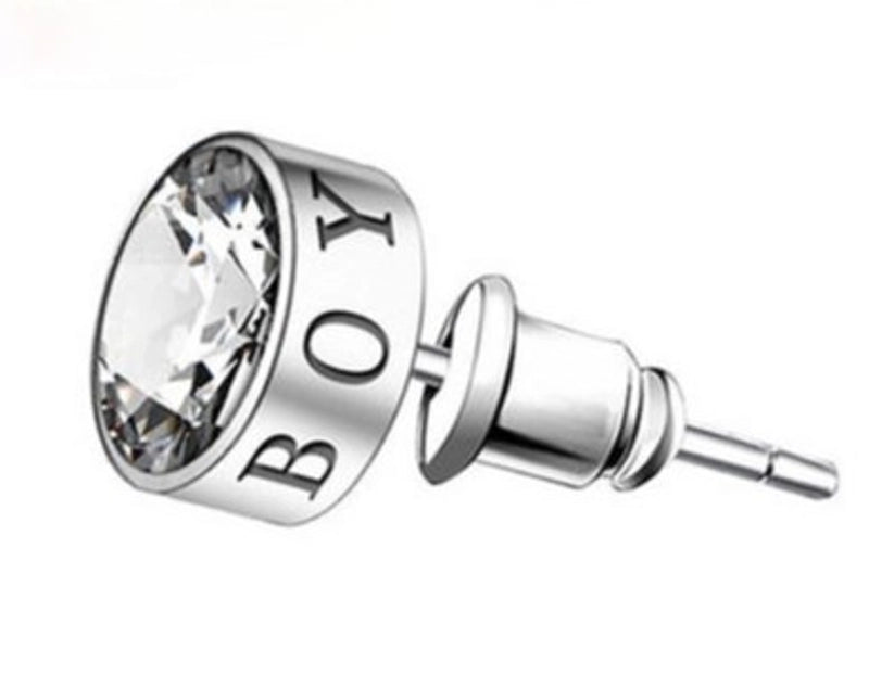 1 Piece Minimalist Geometric Plating Inlay Copper Stone Ear Studs