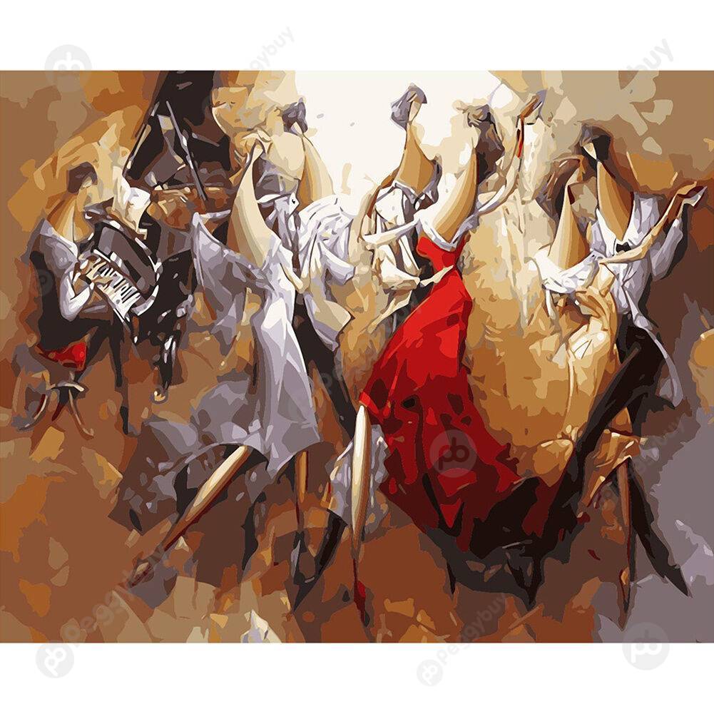 

40*50CM Paint By Numbers-Dancing Woman, 501 Original