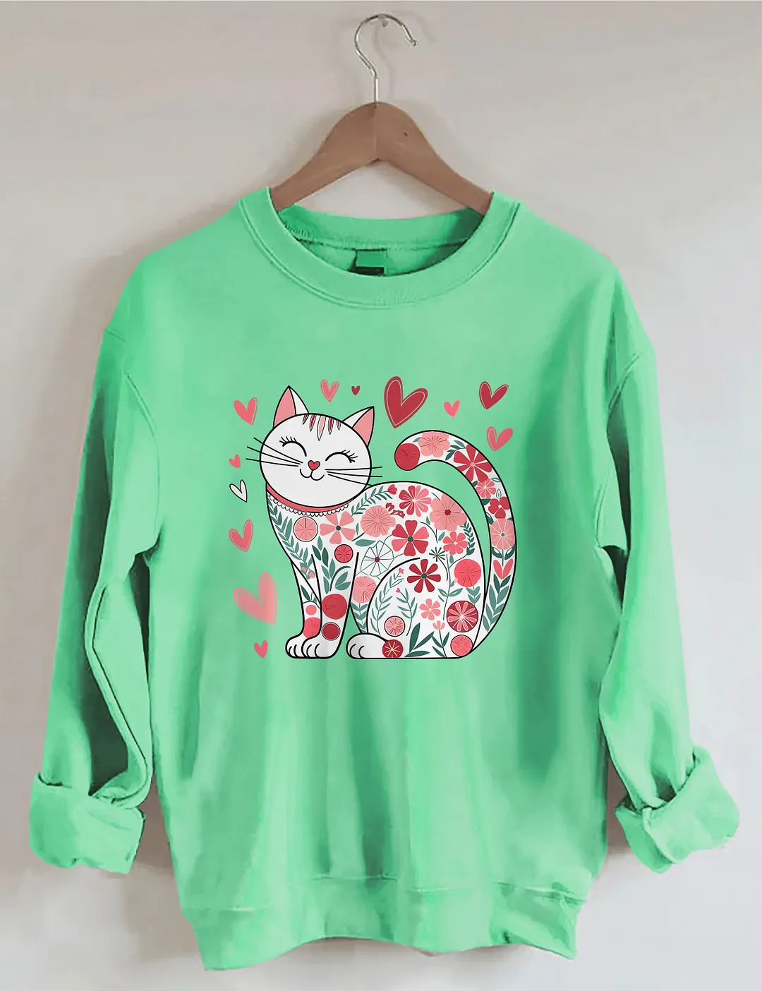 Cat Loves Valentines Day Sweatshirt