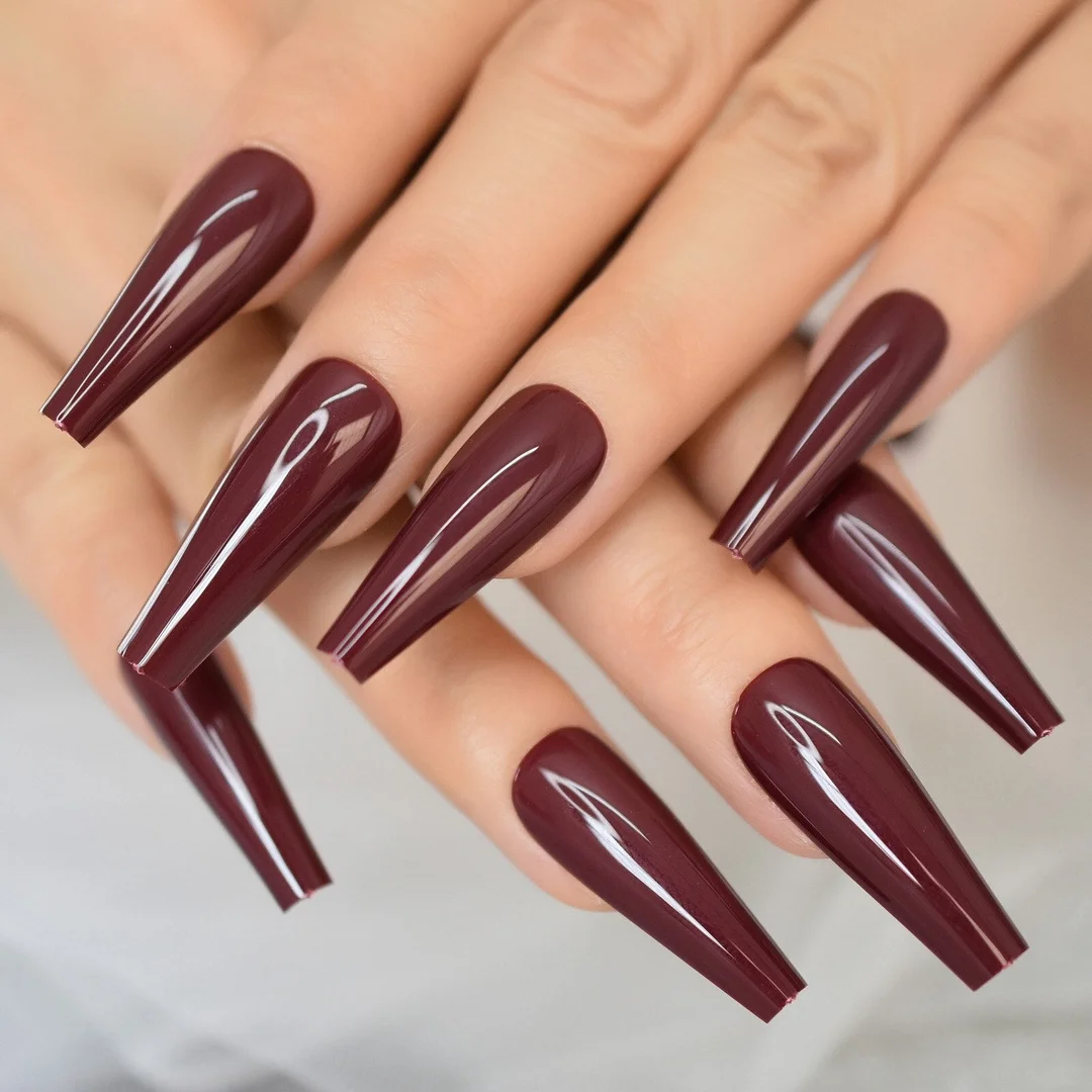 Nail Designs Nail Extension Long Press On Nail Supplies xxl Full Cover Nails Extra Long Sharp Nail Fake Nails Tips Coffin Decor-Nail Inspo