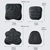 2Pcs Motorcycle Seat Cushion Shock-Absorbing 3D Motorcycle Seat Cover for Riding
