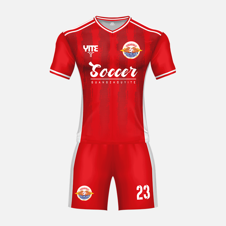 YITE | YTZQ123-White  And Red Soccer Uniforms
