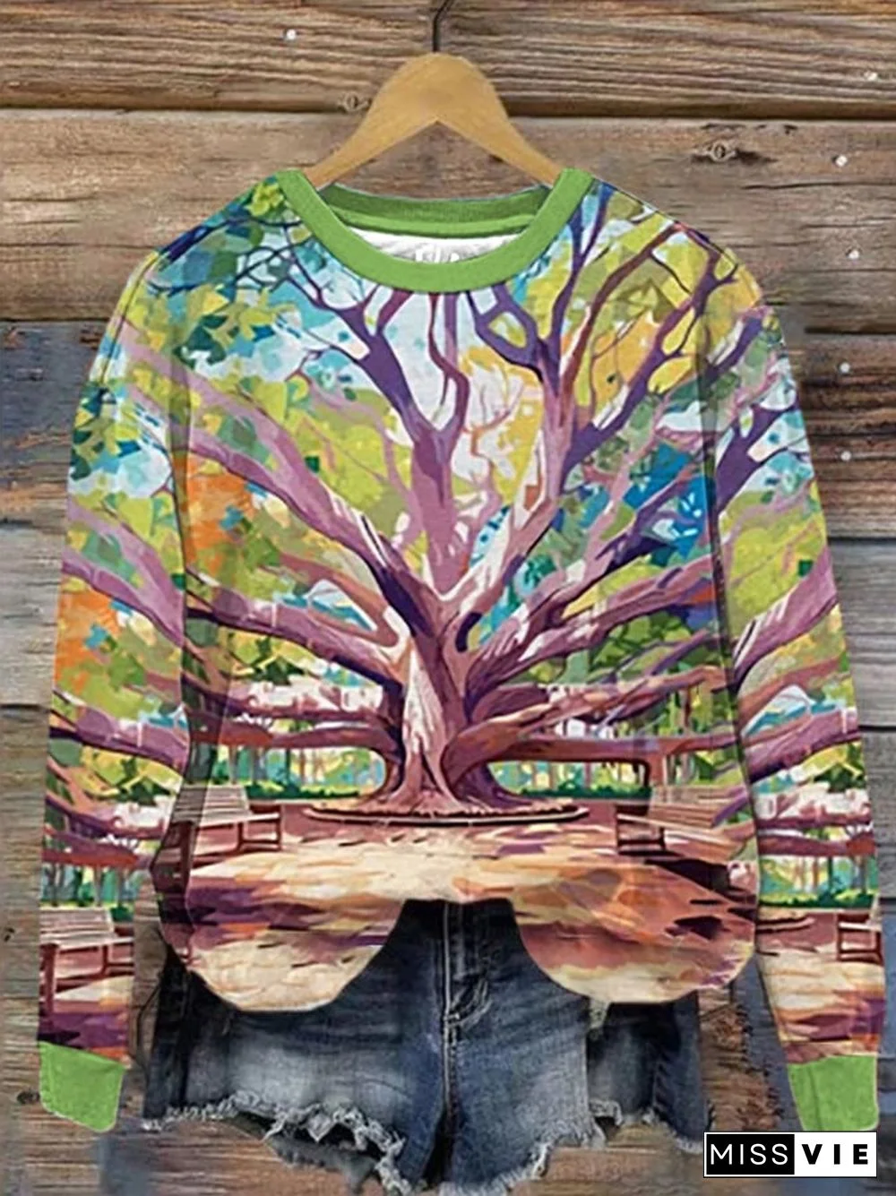 Women's Maui Strong Wildfire Relief Print Sweatshirt